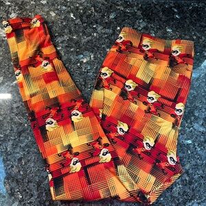 LuLaRoe Disney Collection Leggings Incredibles Limited Edition Plus Size T/C 1X